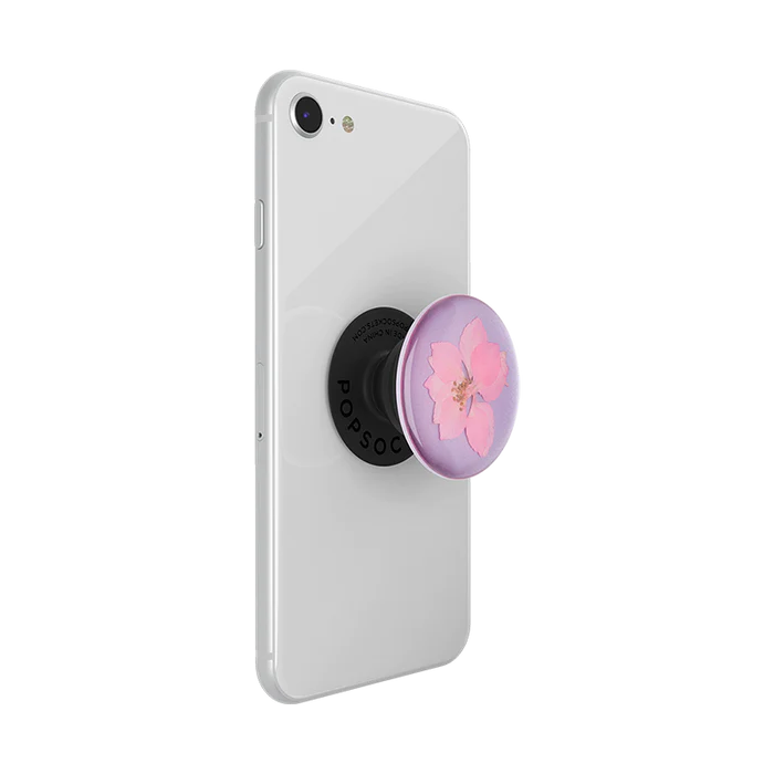 Pressed Flower Delphinium Pink, PopSockets