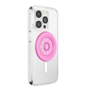 Magsafe Base-Round Baby Pink Translucent, PopSockets