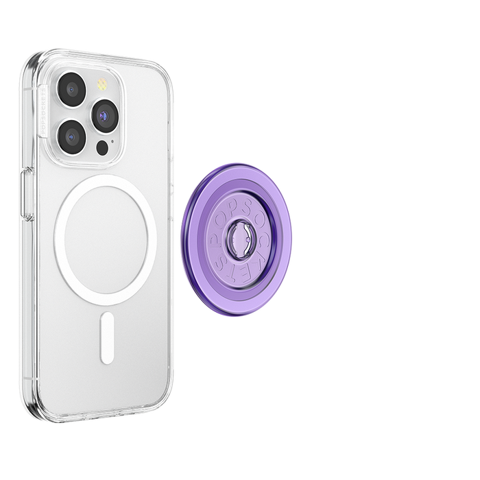 Magsafe Base-Round Warm Lavender Translucent, PopSockets