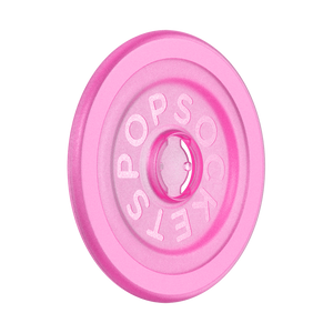 Magsafe Base-Round Baby Pink Translucent, PopSockets