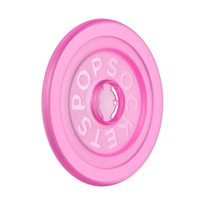 Magsafe Base-Round Baby Pink Translucent, PopSockets