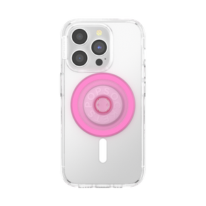 Magsafe Base-Round Baby Pink Translucent, PopSockets