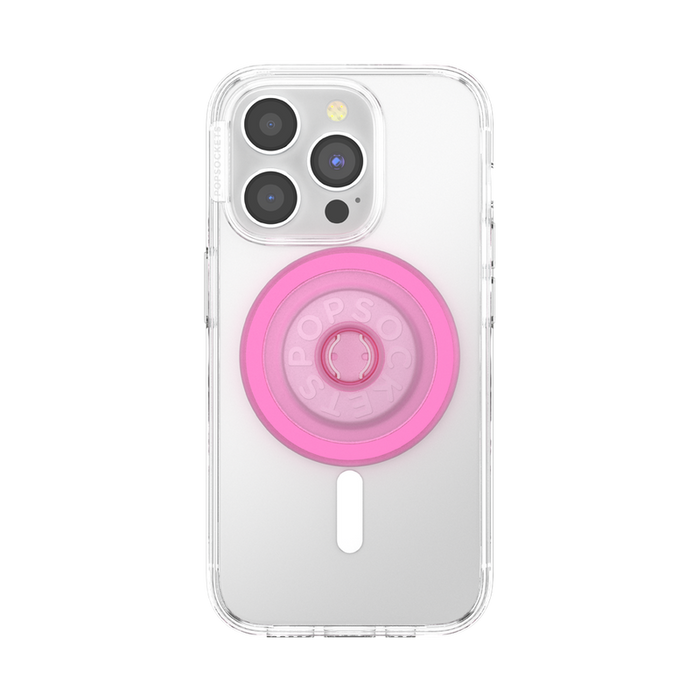 Magsafe Base-Round Baby Pink Translucent, PopSockets