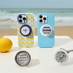 MagSafe PopGrip_Round Enamel Seashore Finds, PopSockets