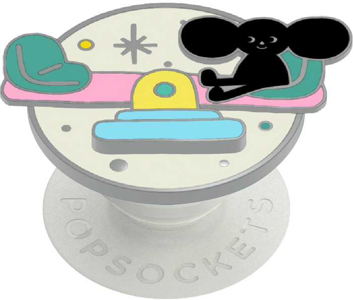 Enamel Oring Playing Seesaw, PopSockets