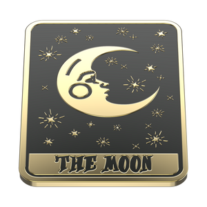 Enamel Tarot Card Moon, PopSockets