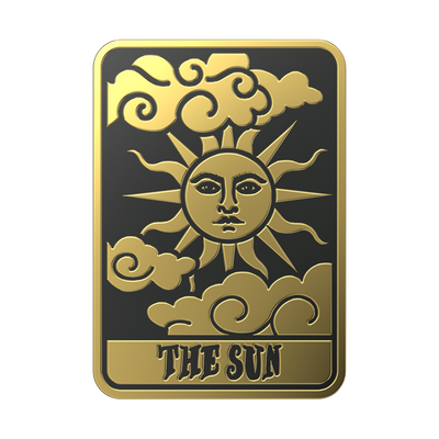 Enamel-Tarot Card The Sun