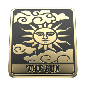 Enamel-Tarot Card The Sun, PopSockets