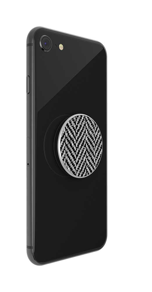 Fabric Herringbone Black, PopSockets