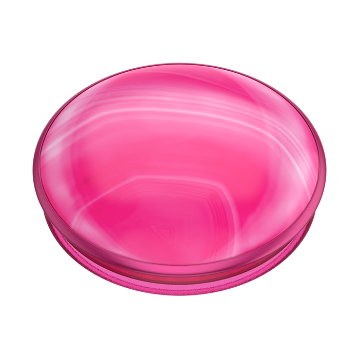 Genuine Neon Pink Agate, PopSockets