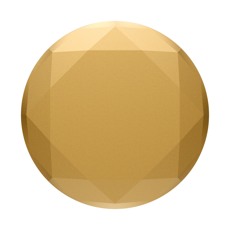 Metallic Diamond Medallion Gold