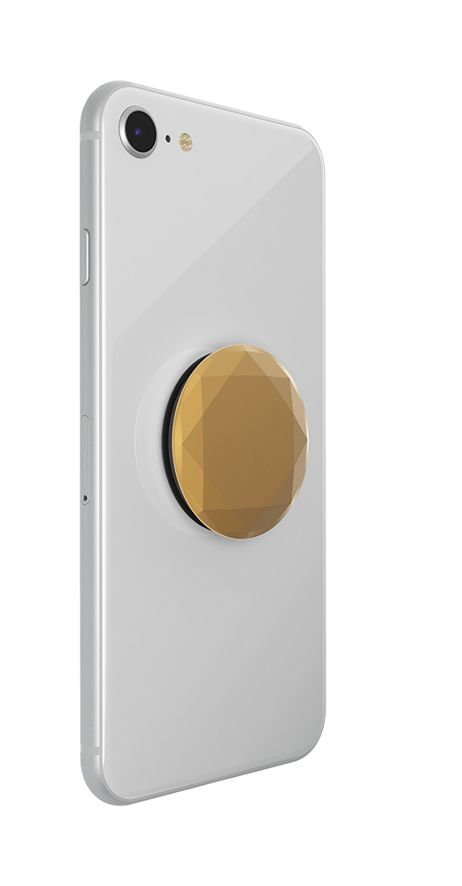 Metallic Diamond Medallion Gold, PopSockets