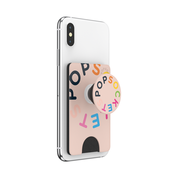 PopWallet+ PS Logo Peach, PopSockets