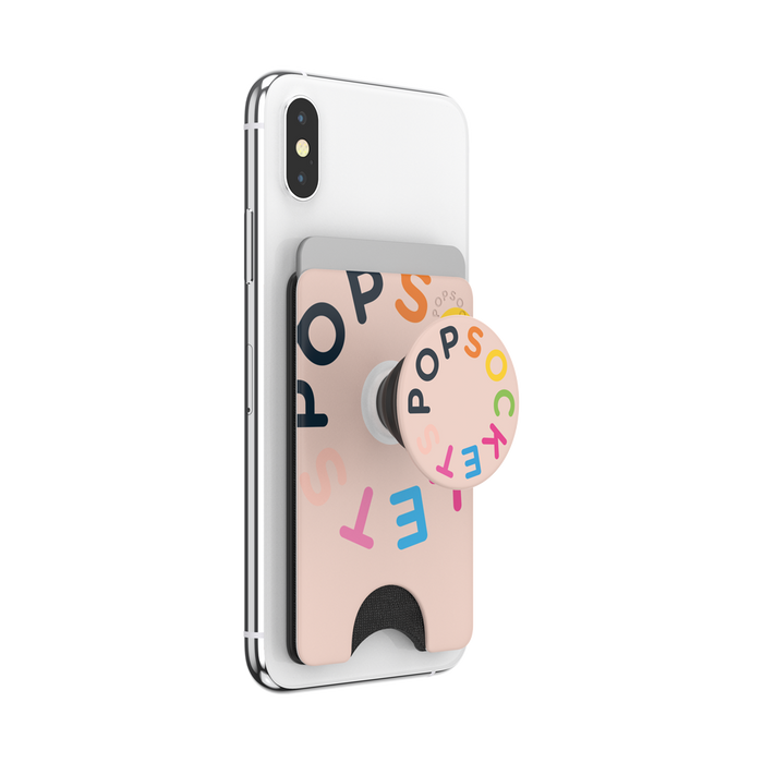 PopWallet+ PS Logo Peach, PopSockets