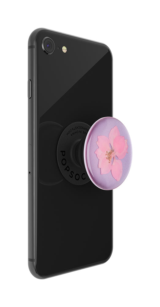 Pressed Flower Delphinium Pink, PopSockets