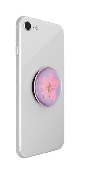 Pressed Flower Delphinium Pink, PopSockets