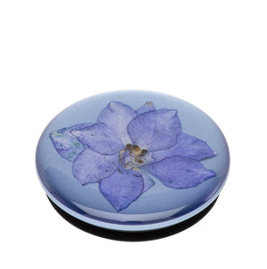 Pressed Flower Larkspur Purple, PopSockets