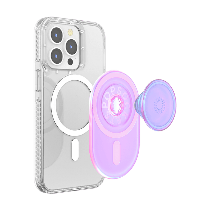 PopGrip MagSafe Clear Opalescent Pink (맥세이프 호환), PopSockets