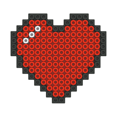 PopOuts Heart 8 Bit