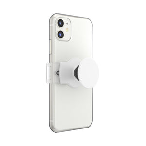 PopSlide Stretch White with SQUARE Edges, PopSockets