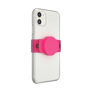 PopSlide Stretch Neon Pink with ROUND Edges, PopSockets
