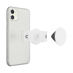 PopSlide Stretch White with ROUND Edges, PopSockets