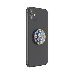 Translucent Blue Kawaii Daisies, PopSockets